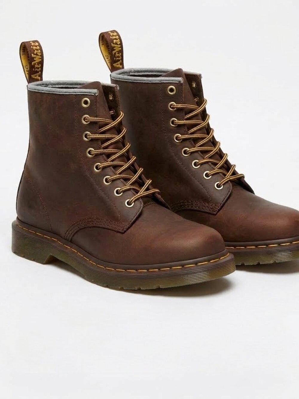 Dr. Martens 1460 Crazy Horse Leather Boots Brown Unisex (with box)